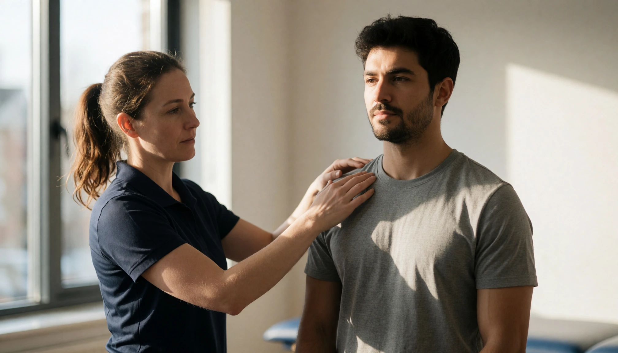 Respiration courte et épaules hautes : une séquence simple pour relâcher le thorax